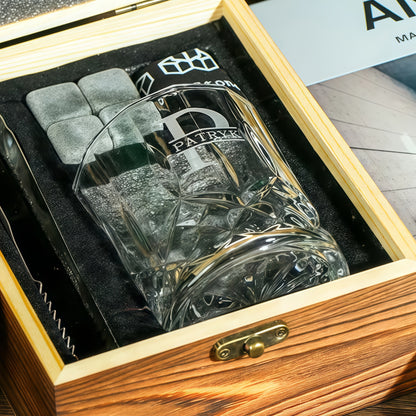 Spersonalizowany zestaw szklanek do whisky