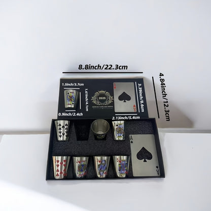 Box of whiskey glasses + bottle openers