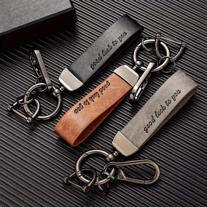 Leather keychain