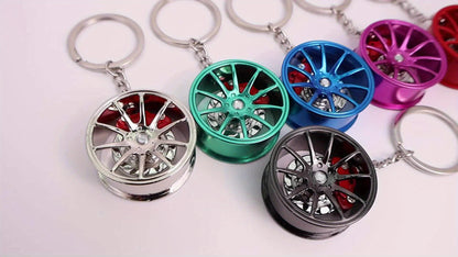Car keychain with brake