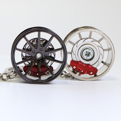 Car keychain with brake