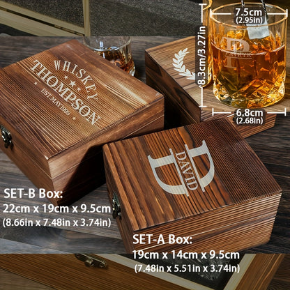 Spersonalizowany zestaw szklanek do whisky