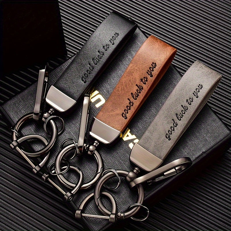 Leather keychain