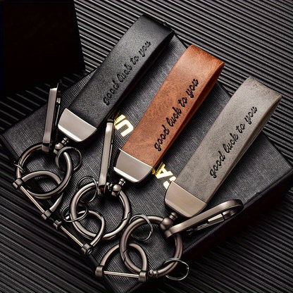 Leather keychain