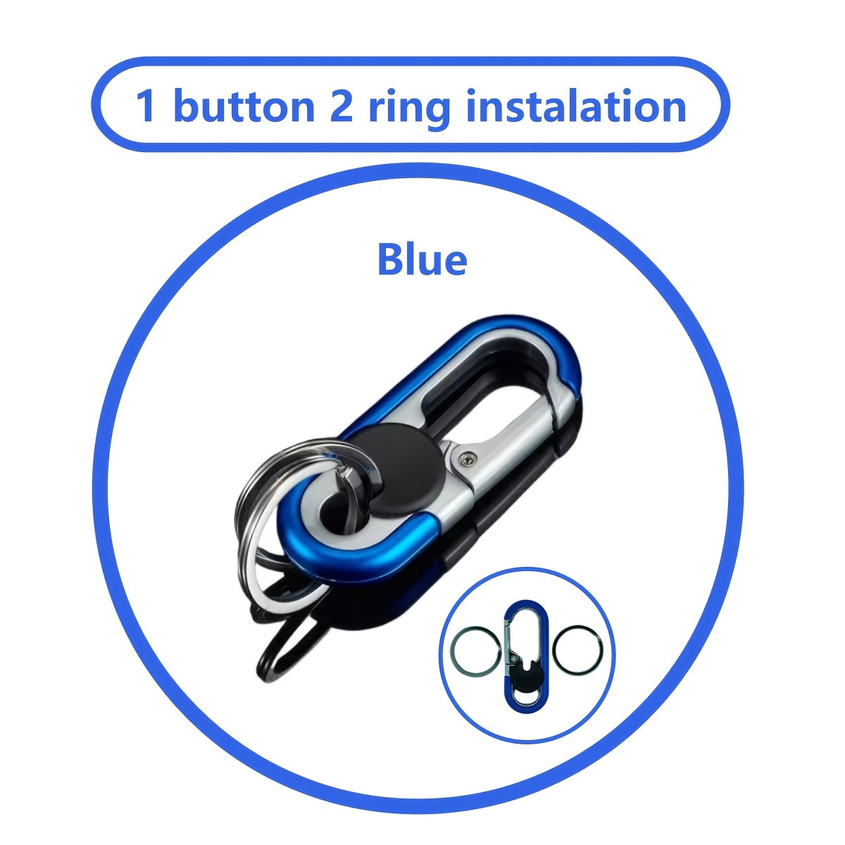 Elegant metal keychain