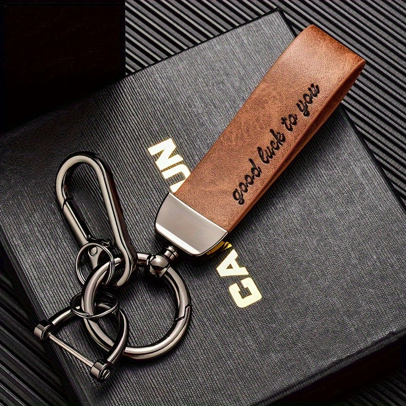 Leather keychain