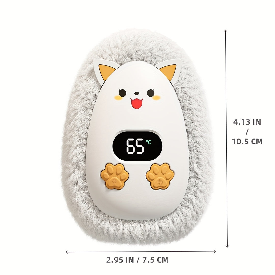 Uroczy pluszowy ogrzewacz do rąk