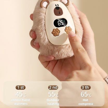 Uroczy pluszowy ogrzewacz do rąk