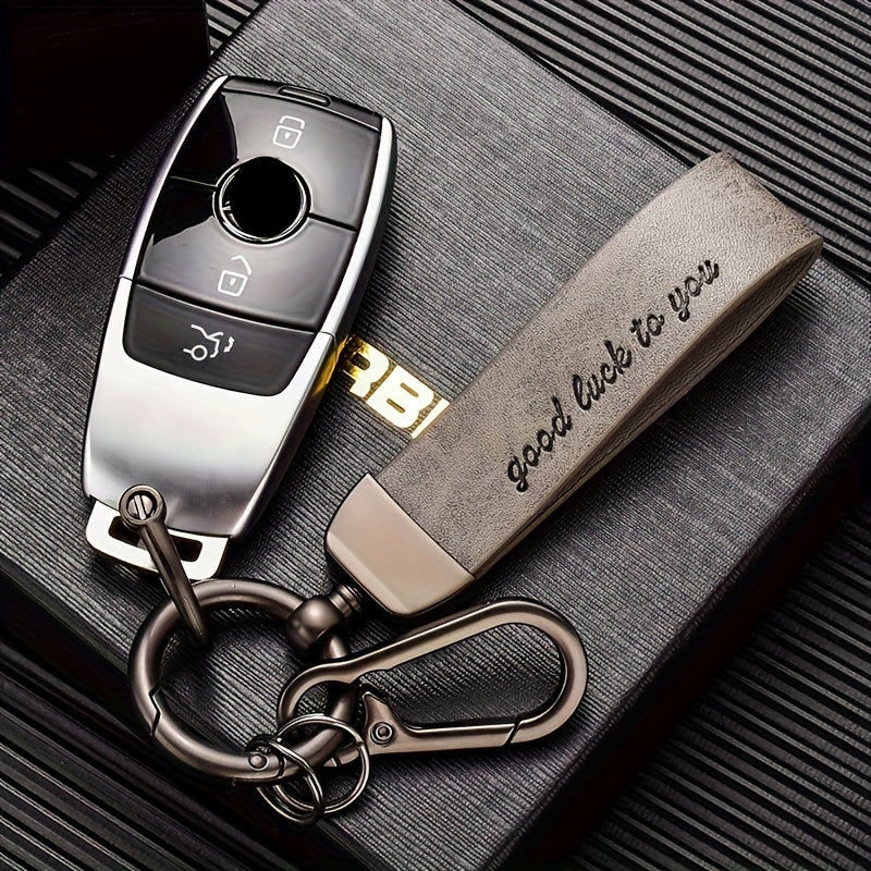 Leather keychain