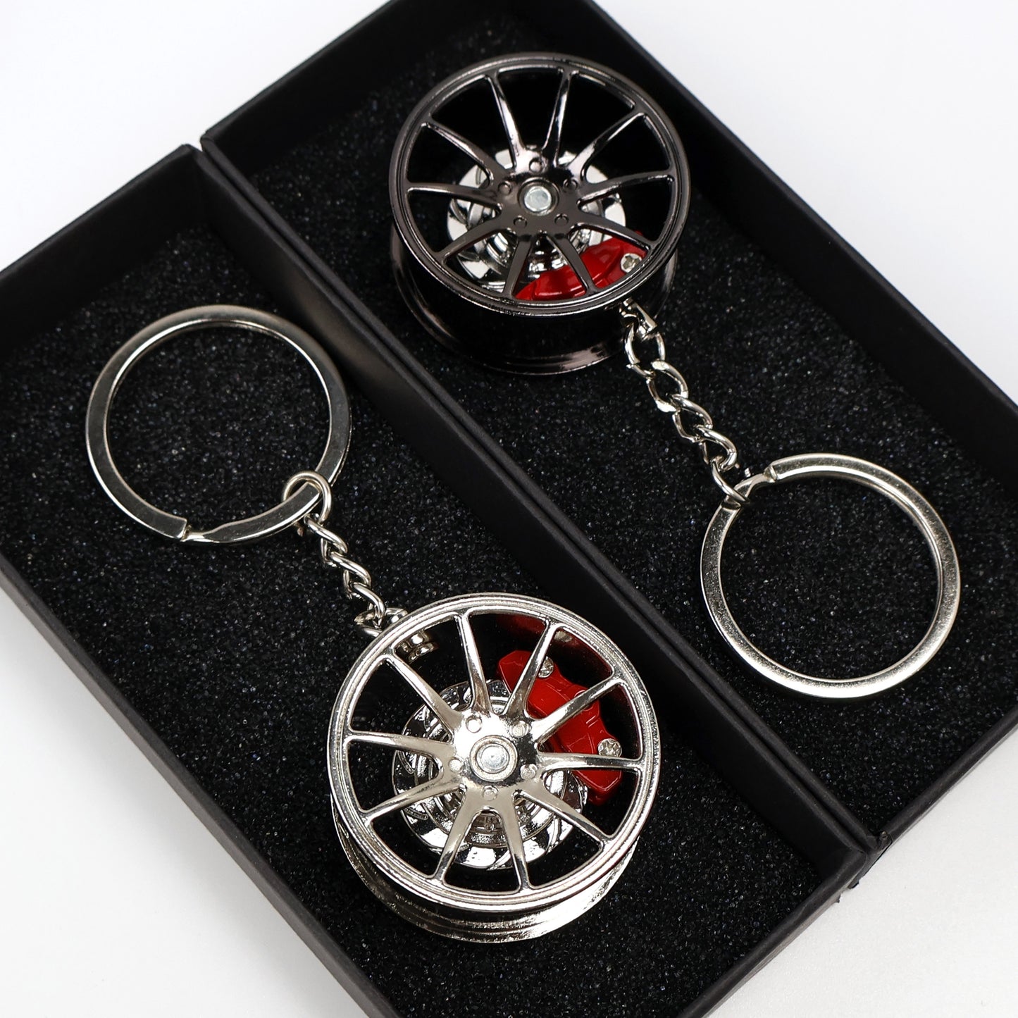 Car keychain with brake