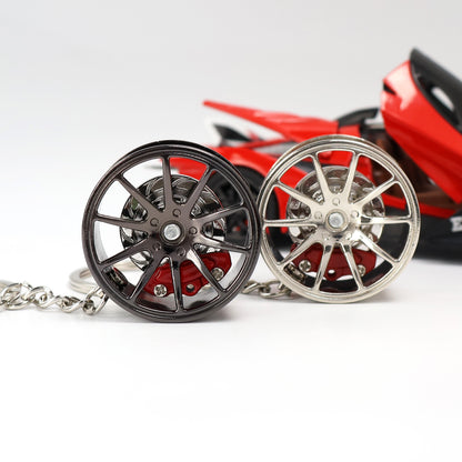 Car keychain with brake