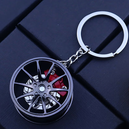 Car keychain with brake