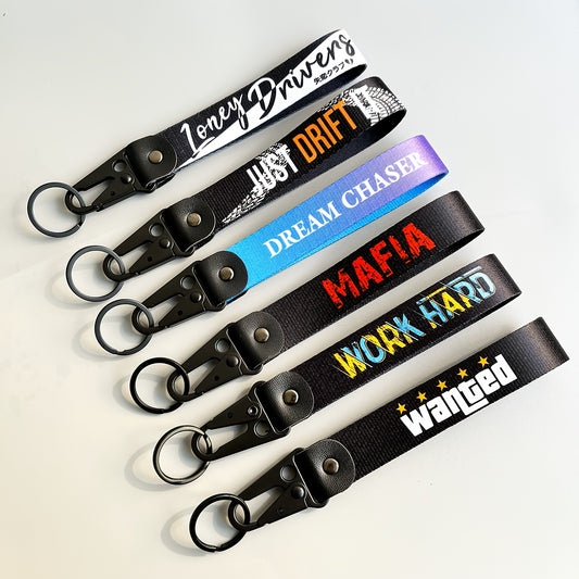 Printed nylon keychain