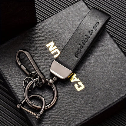Leather keychain