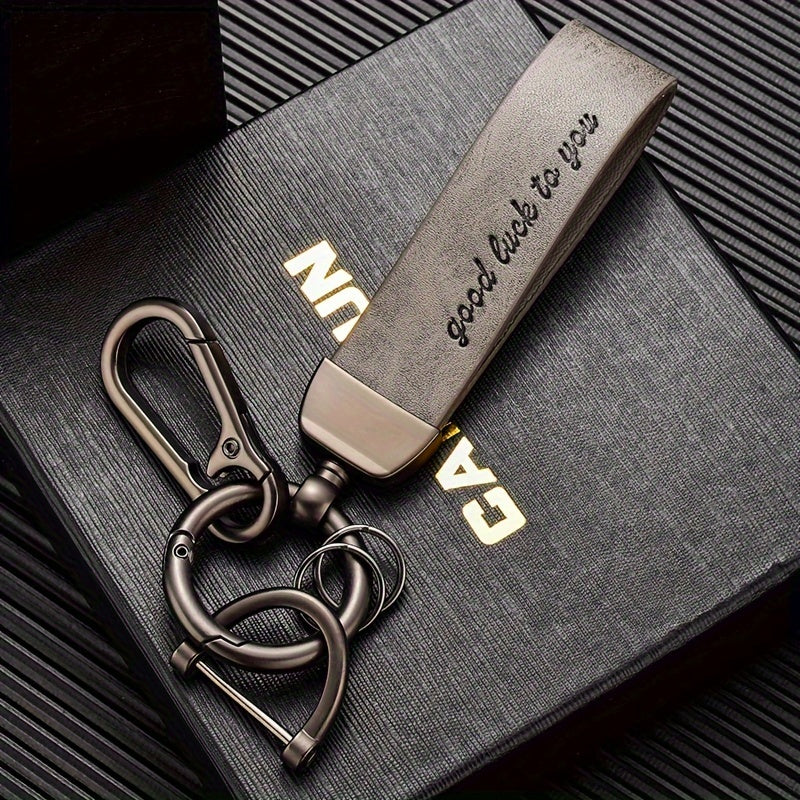 Leather keychain