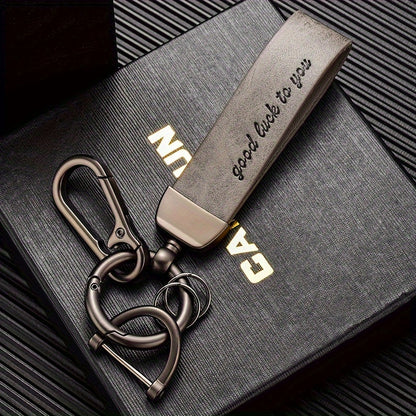 Leather keychain
