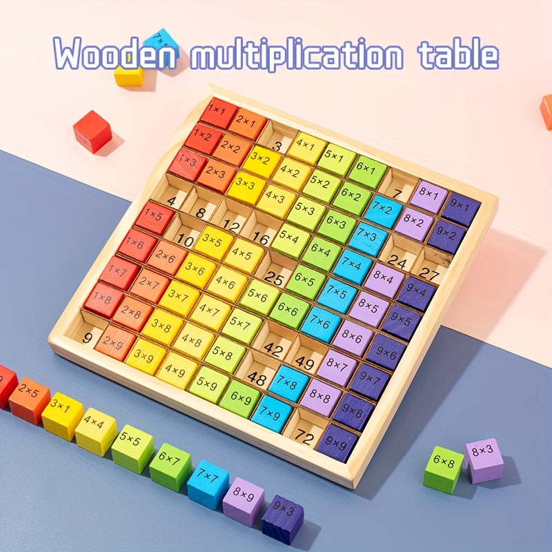 Wooden multiplication table