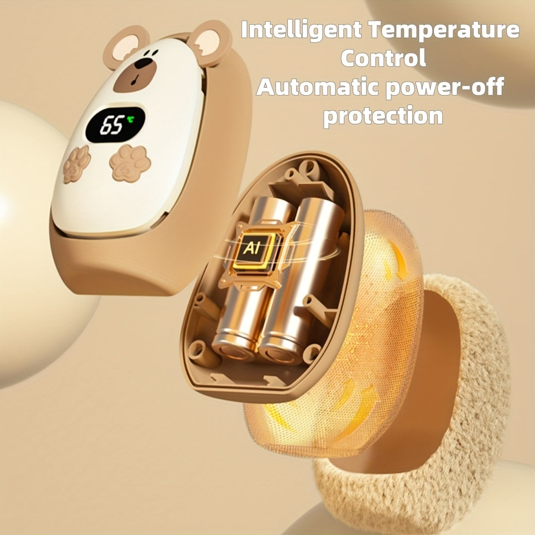 Uroczy pluszowy ogrzewacz do rąk