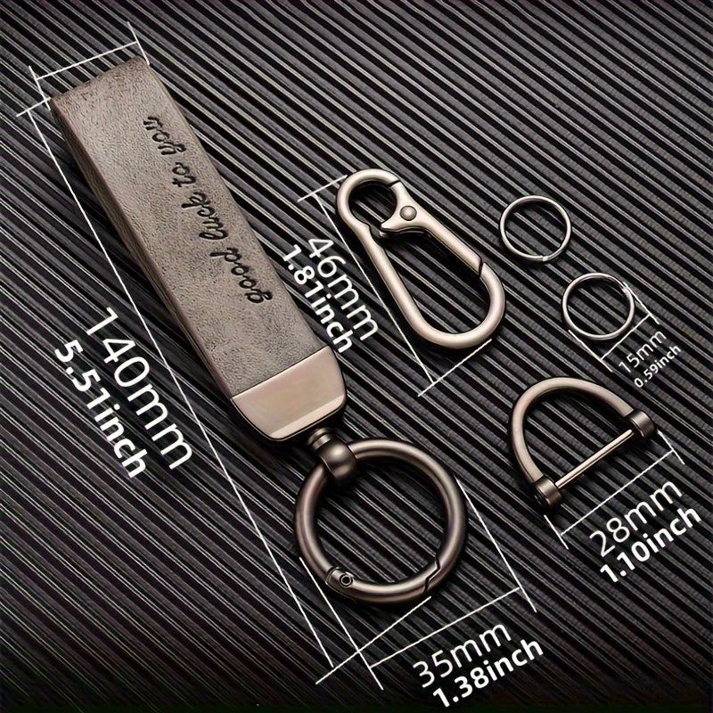 Leather keychain