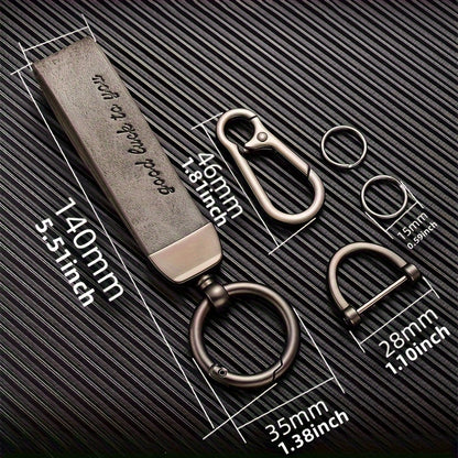 Leather keychain
